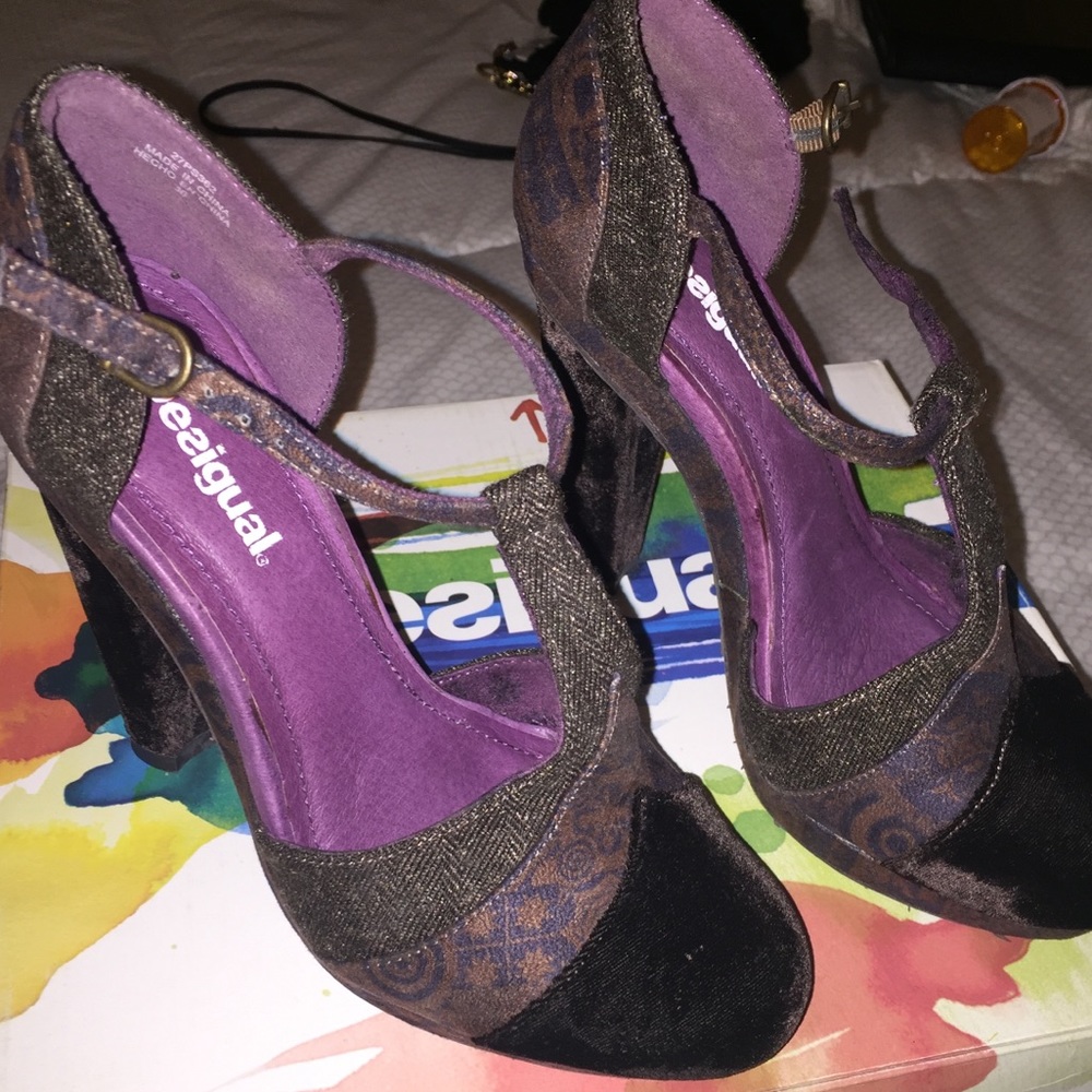 Purple Velvet Pumps